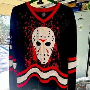 Mens Friday 13th Hockey Jersey.  Great condition, seldom worn.  For ice/hallowee